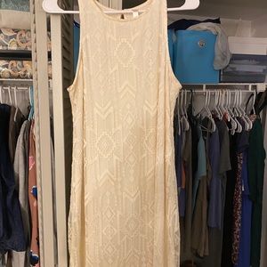 White patterned dress